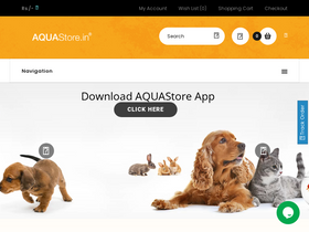 'aquastore.in' screenshot