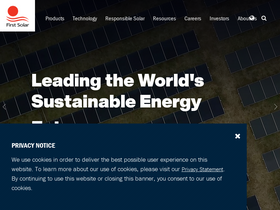 'firstsolar.com' screenshot