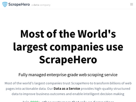 'scrapehero.com' screenshot