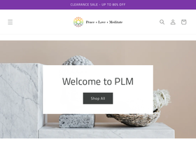 Peace Love Meditate South Africa website screenshot