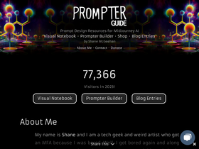 'prompterguide.com' screenshot