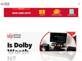 'untruesounds.com' screenshot