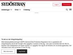 'sydostran.se' screenshot