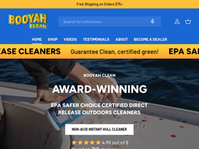 booyahclean.com homepage screenshot