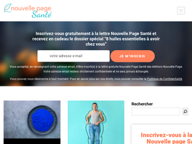 'nouvelle-page-sante.com' screenshot