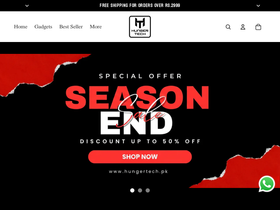 Hunger Tech website screenshot