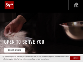 '85cbakerycafe.com' screenshot