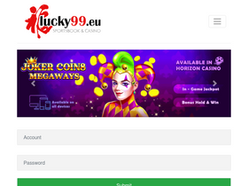 'lucky99.eu' screenshot