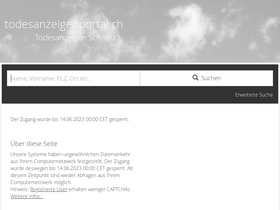 'todesanzeigenportal.ch' screenshot