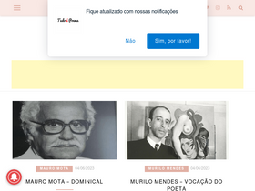 'tudoepoema.com.br' screenshot
