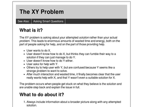 'xyproblem.info' screenshot