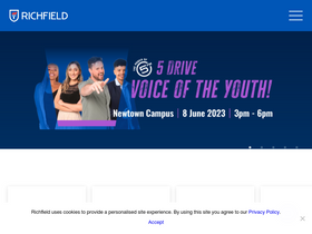 'richfield.ac.za' screenshot