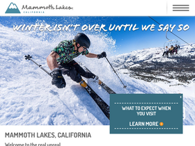 'visitmammoth.com' screenshot