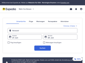 'expedia.de' screenshot