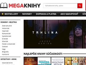 'megaknihy.sk' screenshot