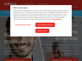 'adecco.es' screenshot