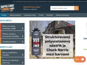 'barvylakyjanu.cz' screenshot