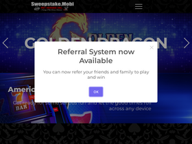 'sweepstake.mobi' screenshot