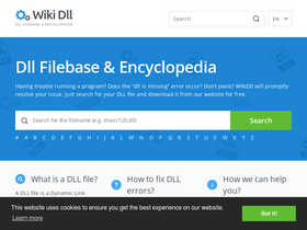 'wikidll.com' screenshot