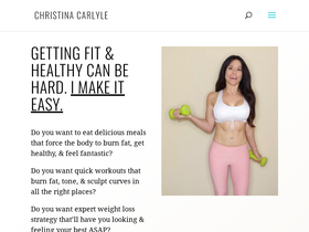 'christinacarlyle.com' screenshot