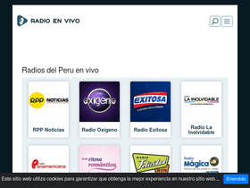 'radioenvivo.com.pe' screenshot
