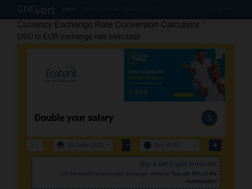 'curvert.com' screenshot