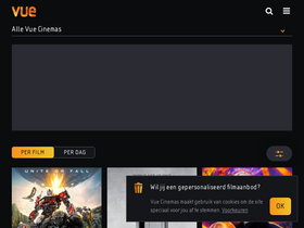 'vuecinemas.nl' screenshot