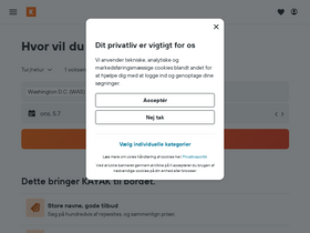 'kayak.dk' screenshot