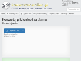 'konwerter-online.pl' screenshot