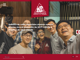 'federaciondecafeteros.org' screenshot