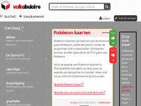 'volkabulaire.nl' screenshot