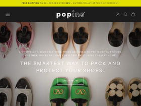 shoppopins.com homepage screenshot