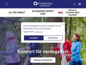 Ortopediskakuddar website screenshot