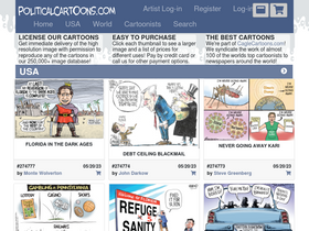 'politicalcartoons.com' screenshot