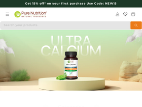 purenutritionus.com homepage screenshot