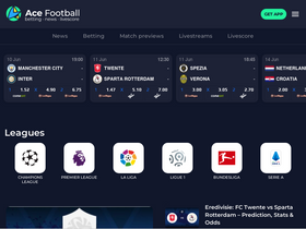 'acefootball.com' screenshot