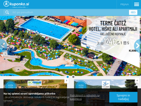 'kuponko.si' screenshot