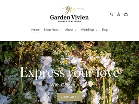gardenvivien.com homepage screenshot