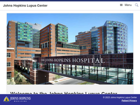 'hopkinslupus.org' screenshot