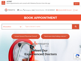 'medantaeclinic.org' screenshot