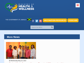 'moh.gov.jm' screenshot