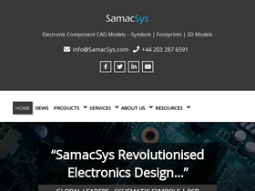 'samacsys.com' screenshot