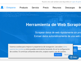 'octoparse.es' screenshot