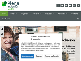 'plenainclusionmadrid.org' screenshot