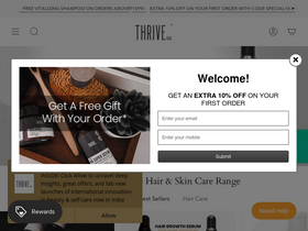 thriveco.in website screenshot