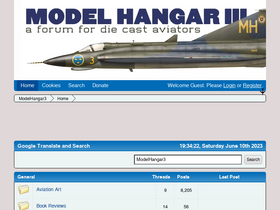 'modelhangar3.com' screenshot