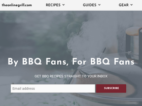 'theonlinegrill.com' screenshot