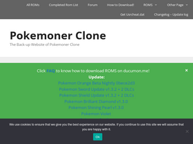 'pokemoner.ga' screenshot