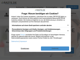 'aerzte.de' screenshot