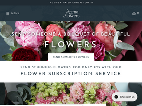 'arenaflowers.com' screenshot